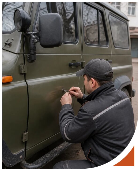 Профессиональное вскрытие автомобиля УАЗ без повреждений в Котласе