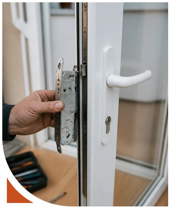 Ремонт замка пластиковой двери в Котласе от 2591 р. | Разлок-Ктл